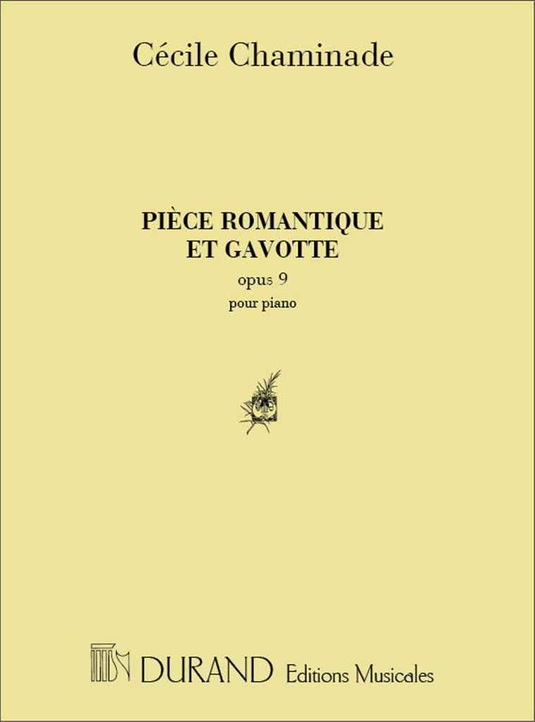 Piece Romantique Et Gavotte Op.9 Piano